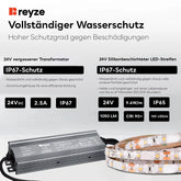LED Spiegel Vertikal | Touch-Schalter | Anti-Beschlag-Funktion | Kaltweißes Licht - Reyze Seria Motivated Model 7
